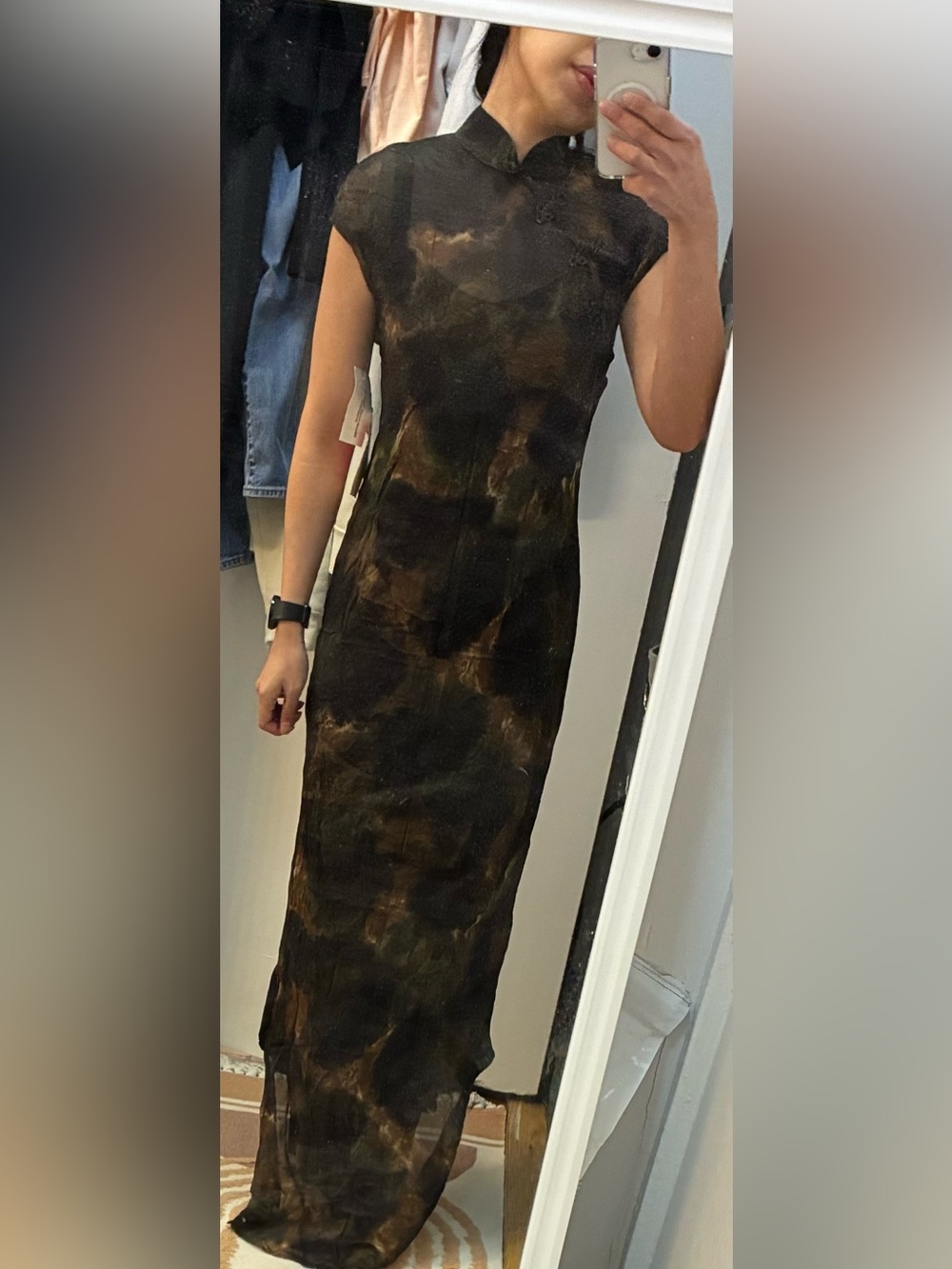 Sheer Maxi Cheongsam/Qipao